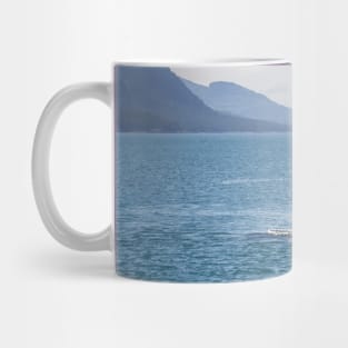 USA. Alaska. Boat Catching Fish. Mug